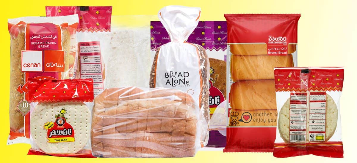 انواع پلاستیک بسته بندی نان