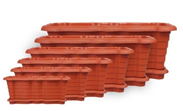 گلدان پلاستیکی گل سرخ