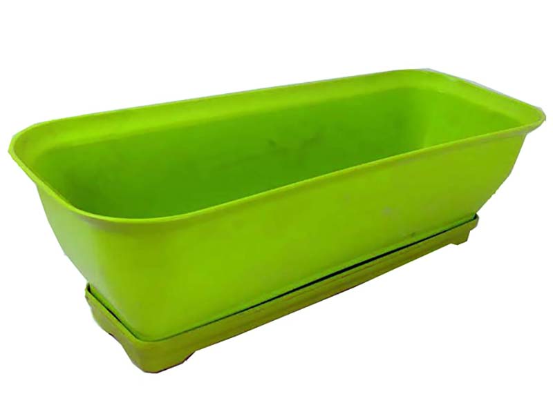 گلدان گل آذین پلاستیکی مدل مستطیلی 