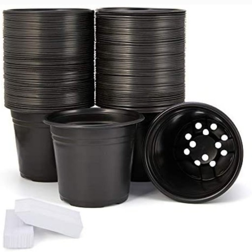 گلدان های پلاستیکی مشکی سایز 17