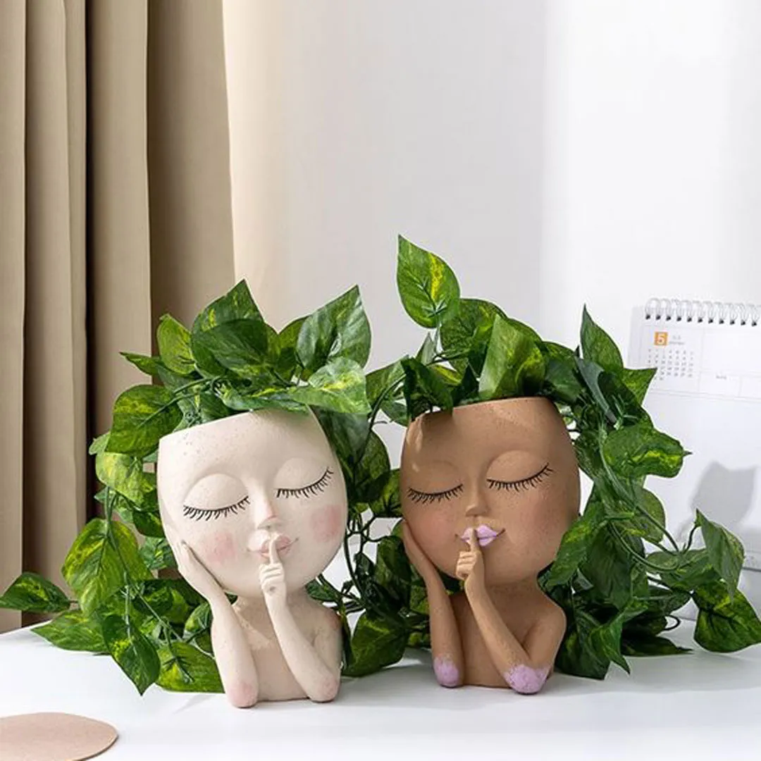 گلدان عروسکی پلاستیکی 