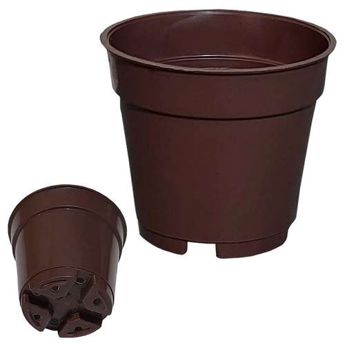 گلدان‌ های پلاستیکی قهوه‌ای