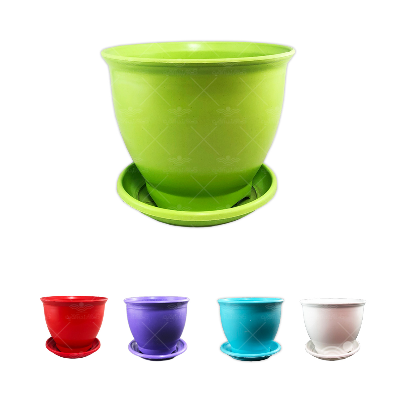 گلدان‌ های پلاستیکی دایره‌ای