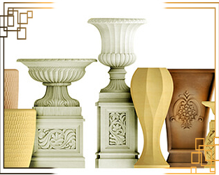 گلدان پلاستیکی بزرگ