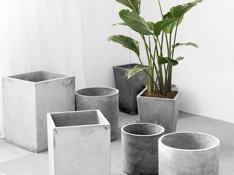 گلدان بتنی