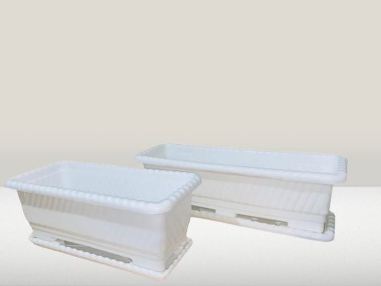 گلدان پلاستیکی مستطیل شکل